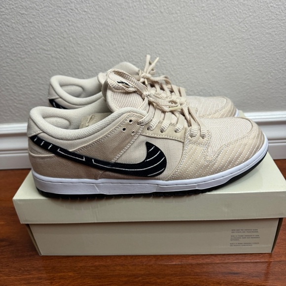 Nike Albino & Preto Dunk Low SB Jiu-Jitsu Size 11 - Picture 1 of 10
